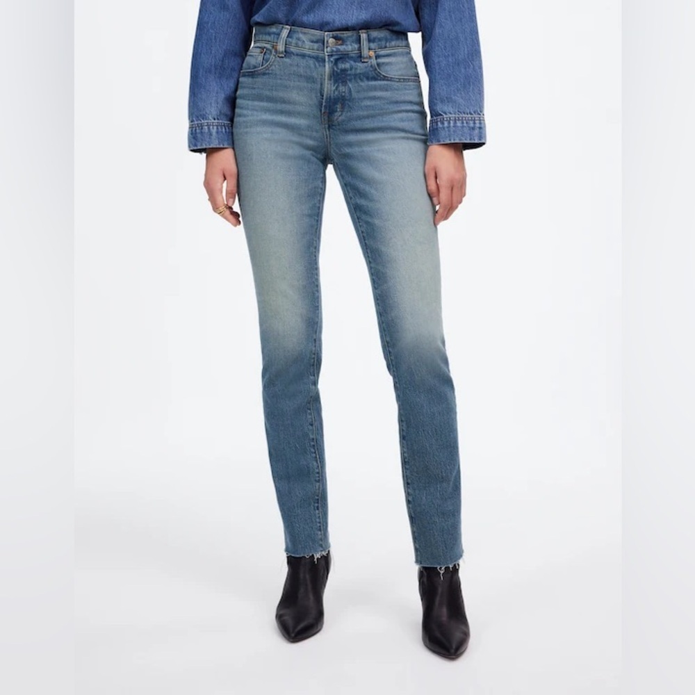Madewell Mid-Rise Perfect Vintage Jean Medium Wash Blue Denim Size 26